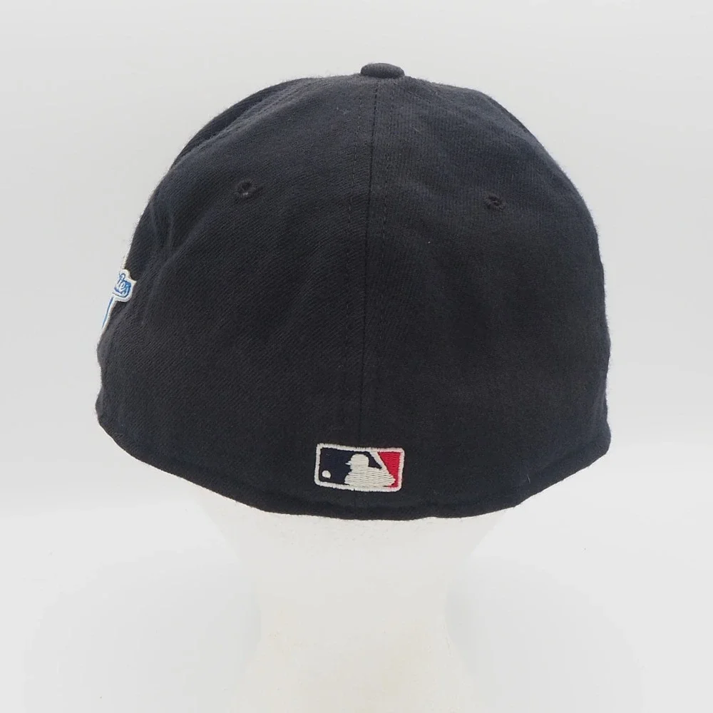 NY Yankees 1998 World Series Patch Hat New Era 59Fifty Fitted Wool Cap 7 1/4